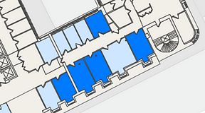 
							Planritning för 7A Posthuset, Vasagatan 28, 5 privata rum, 98 m²