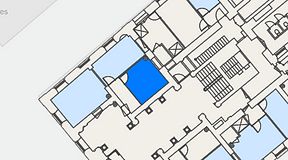 
							Planritning för Spaces Gamla Stan, 1 privata rum, 14 m²