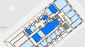 
							Planritning för Spaces Gamla Stan, 5 privata rum, 107 m²