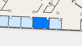 
							Planritning för CoW Arenastaden, 1 privata rum, 23 m²