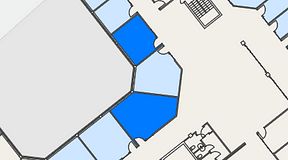 
							Planritning för FASTOFFICE Lunda, 2 privata rum, 51 m²