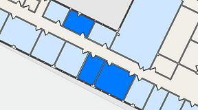 
							Planritning för Quick Office Älvsjö, 3 privata rum, 45 m²