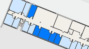 
							Planritning för C/O Tyresö, 5 privata rum, 58 m²