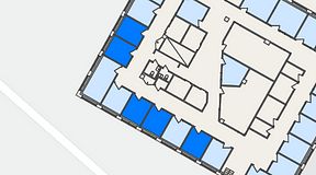 
							Planritning för FASTOFFICE Finlandsgatan 36, 5 privata rum, 50 m²