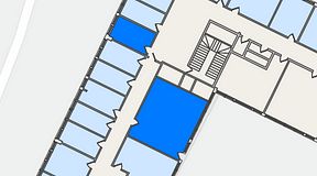 
							Planritning för Quick Office Älvsjö, 2 privata rum, 51 m²
