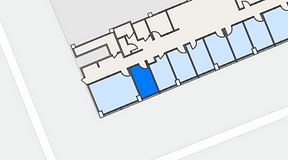 Planritning för FASTOFFICE Södertälje, 1 privata rum, 10 m²