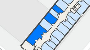 
							Planritning för Regus Almedal, 3 privata rum, 79 m²