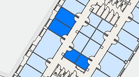 
							Planritning för Convendum Sundbyberg, 4 privata rum, 46 m²