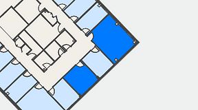 
							Planritning för FirstOffice Kanalvägen 17, 2 privata rum, 37 m²