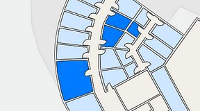 
							Planritning för Quick Office Bromma Blocks, 4 privata rum, 49 m²