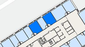 
							Planritning för Regus Kistagången 20b, 2 privata rum, 30 m²