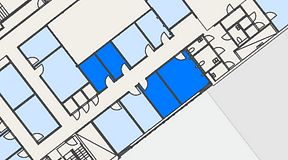 
							Planritning för Convendum Avenyn, 4 privata rum, 46 m²