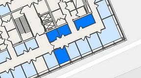 
							Planritning för Spaces Lindholmen, 4 privata rum, 29 m²