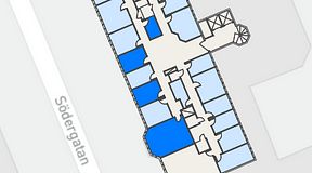 
							Planritning för Regus Helsingborg Södergatan, 4 privata rum, 62 m²