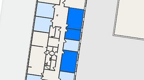 
							Planritning för Hagalunds Kontorshotell, Industrivägen 19, 3 privata rum, 69 m²