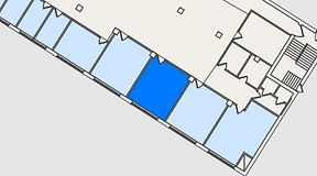 
							Planritning för FirstOffice Dalaplan, 1 privata rum, 26 m²