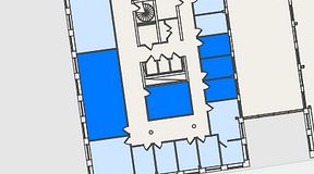 
							Planritning för Spaces Nordenskiöldsgatan, 5 privata rum, 90 m²