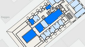 
							Planritning för Spaces Gamla Stan, 5 privata rum, 126 m²