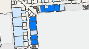 Planritning för Embassy House Lund, 4 privata rum, 48 m²