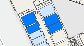 Planritning för Convendum Spårvagnshallarna, 4 privata rum, 62 m²
