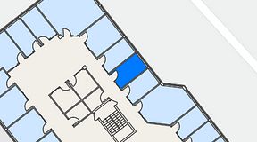 
							Planritning för FASTOFFICE Lunda, 1 privata rum, 9 m²