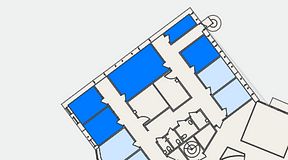 
							Planritning för Regus Saltsjö-Boo, 5 privata rum, 57 m²