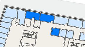 
							Planritning för Arkipelagen Järntorget, 3 privata rum, 41 m²