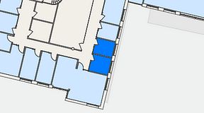 
							Planritning för FASTOFFICE Råsundavägen, 2 privata rum, 15 m²