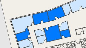 
							Planritning för Mindpark Mölndal, 5 privata rum, 83 m²
