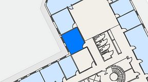 
							Planritning för iOffice Kungsgatan 64, 1 privata rum, 18 m²