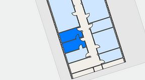 
							Planritning för FASTOFFICE Linta Gårdsväg, 2 privata rum, 20 m²