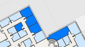 
							Planritning för Regus Kalmar, 5 privata rum, 64 m²