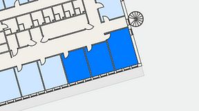 
							Planritning för Regus Spånga, 3 privata rum, 50 m²
