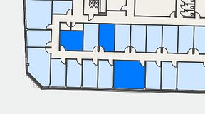 
							Planritning för Regus Mariestad, 3 privata rum, 52 m²