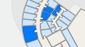 Planritning för Quick Office Bromma Blocks, 5 privata rum, 53 m²