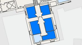 
							Planritning för The Works Ringvägen, 5 privata rum, 68 m²