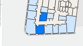 Planritning för United Spaces Nordenskiöldsgatan 24, 2 privata rum, 25 m²