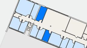
							Planritning för C/O Tyresö, 2 privata rum, 22 m²