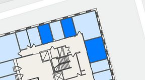 
							Planritning för Regus Östra Hamngatan, 3 privata rum, 40 m²