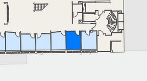 
							Planritning för Regus Täby, 1 privata rum, 10 m²