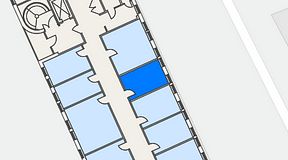 
							Planritning för Easy Office Bromma, 1 privata rum, 14 m²