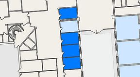 Planritning för Embassy House Lund, 4 privata rum, 44 m²