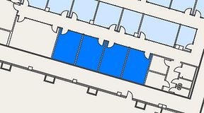 
							Planritning för Spaces Umami Park Sundbyberg, 4 privata rum, 72 m²