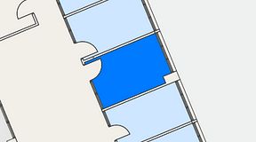
							Planritning för FASTOFFICE Södertälje, 1 privata rum, 12 m²