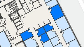 
							Planritning för Spaces Hyllie Vista, 5 privata rum, 52 m²