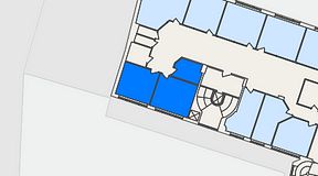 Planritning för Växthuset Skomakaregatan, 3 privata rum, 36 m²