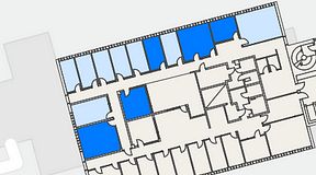 
							Planritning för Regus Lidingö, 5 privata rum, 78 m²