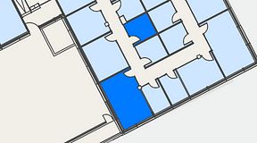 
							Planritning för Spaces Hyllie Vista, 2 privata rum, 34 m²