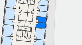 Planritning för Genetor The Corner Hyllie, 2 privata rum, 18 m²