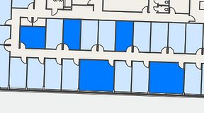 
							Planritning för Regus Mariestad, 5 privata rum, 91 m²